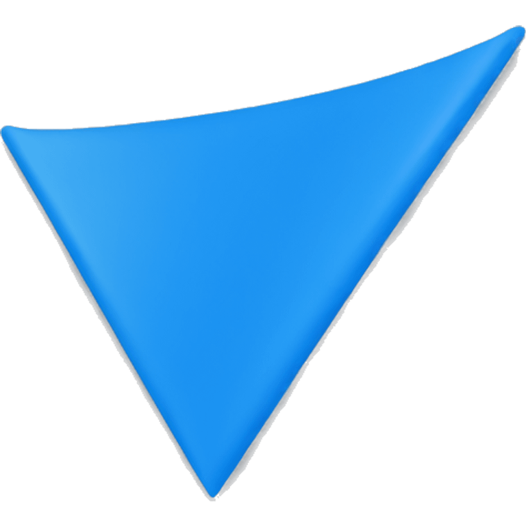 blue triangular flag emoji