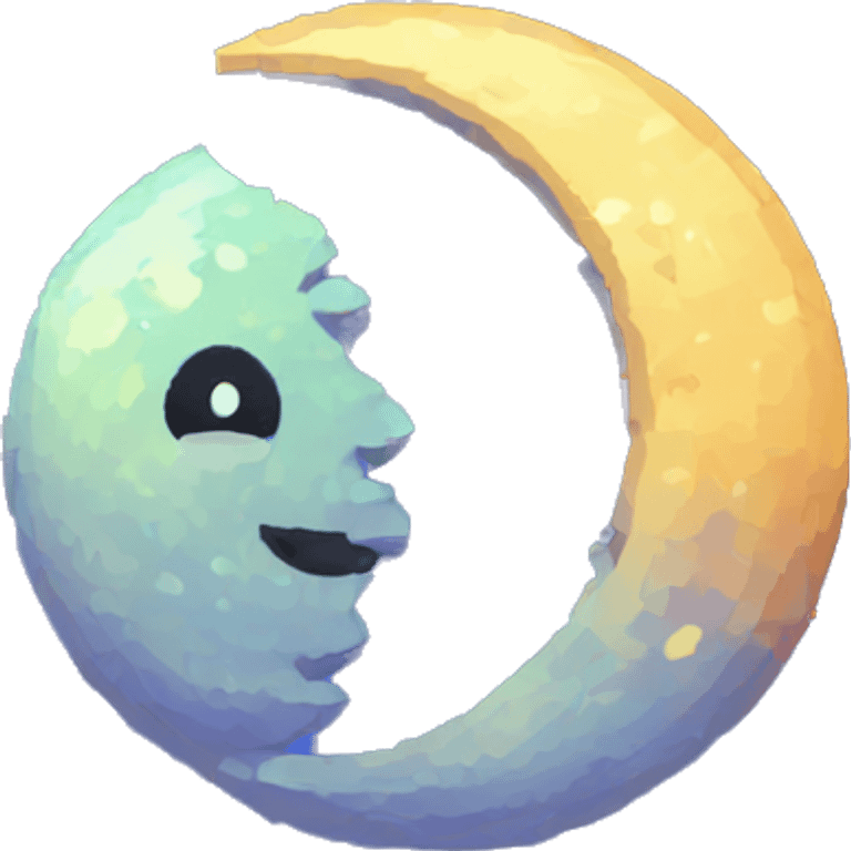 pixel art moon emoji