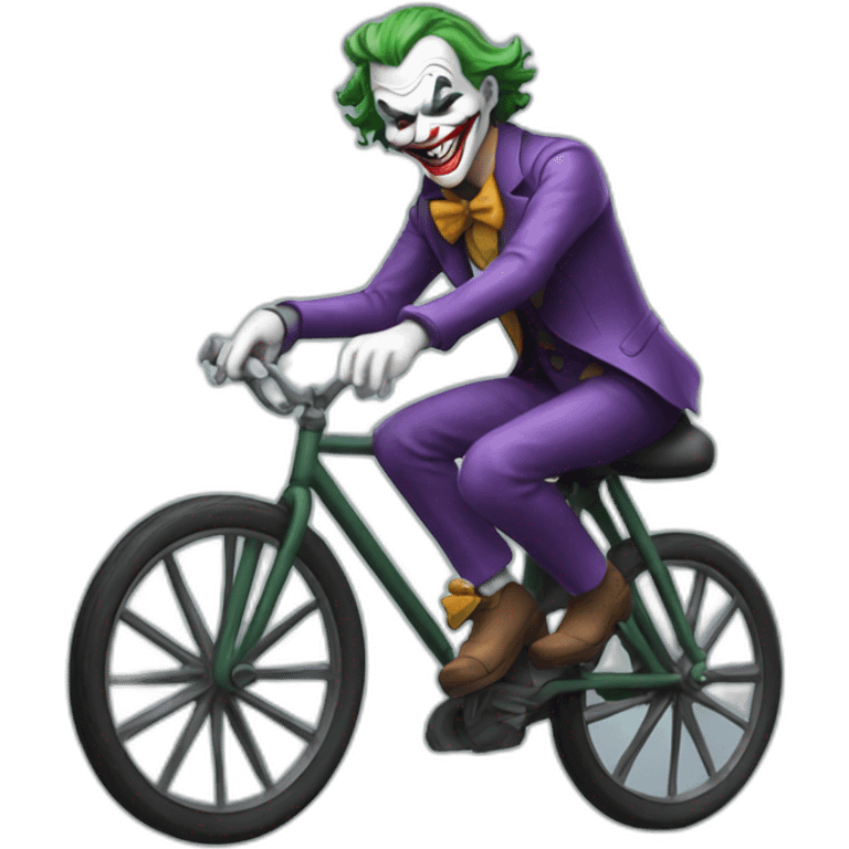 The joker riding a bicycle emoji