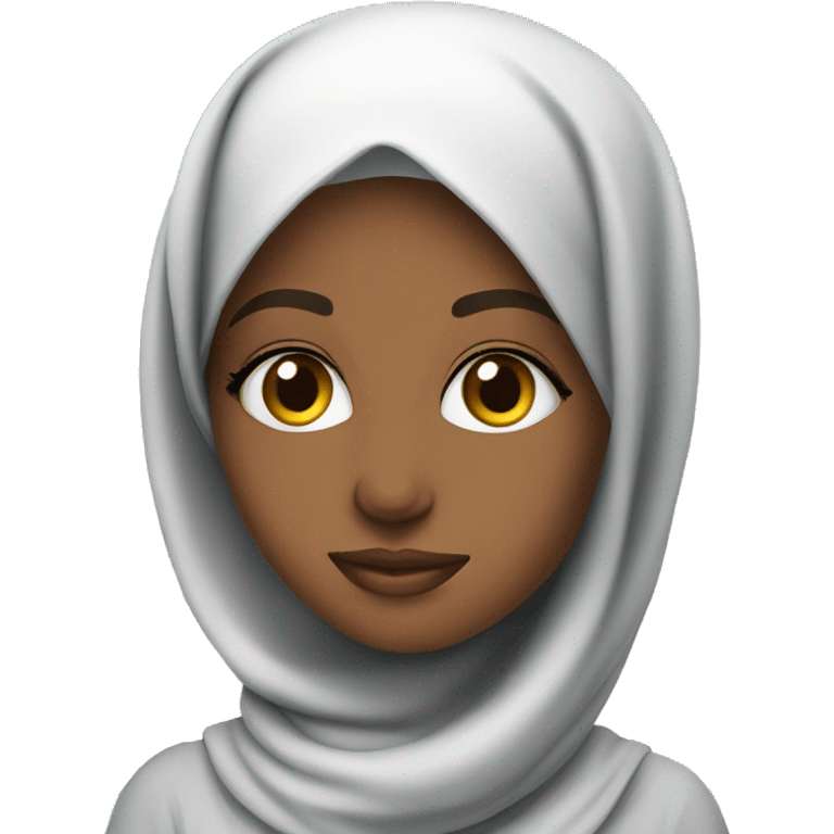 Pretty model Muslim Somali girl on a vacation emoji