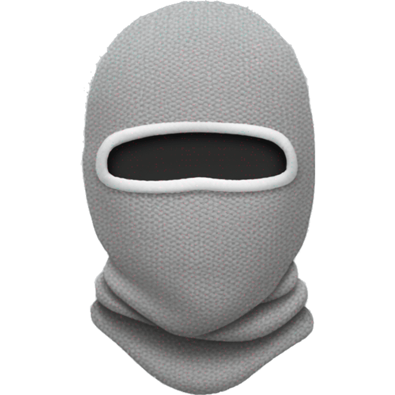 gray ski mask emoji