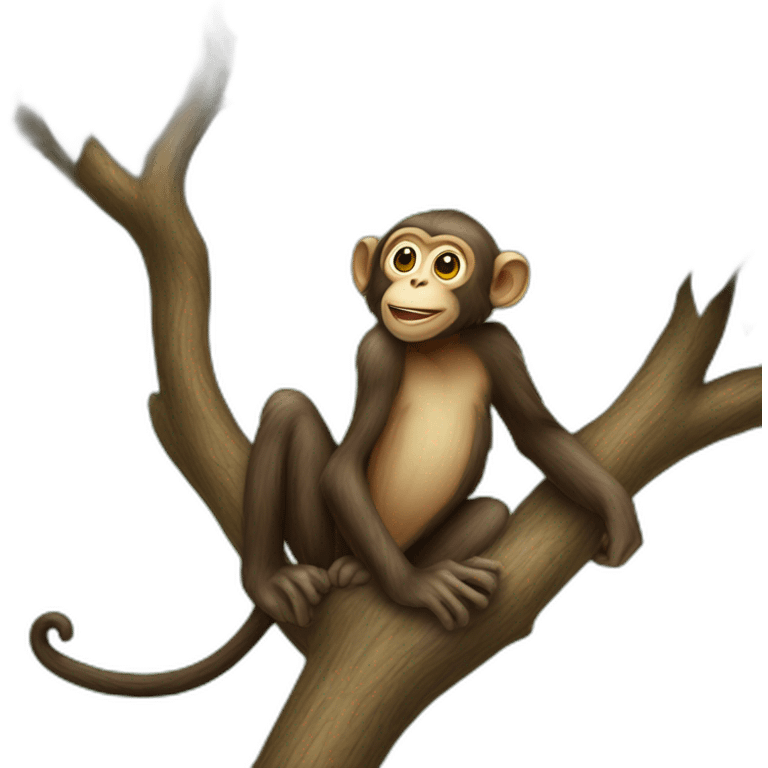 monkeys on a tree emoji