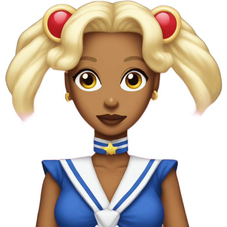 RuPaul wearing sailor moon costume  emoji