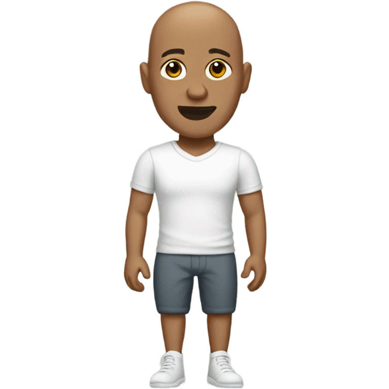 Bald man with prosthetic legs  emoji