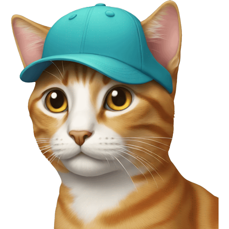 cat wearing cap emoji