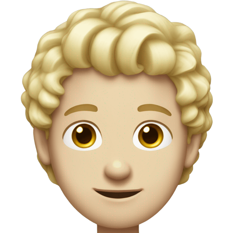 3/4 profile light curl blonde 30yo man blue eyed pale skin emoji