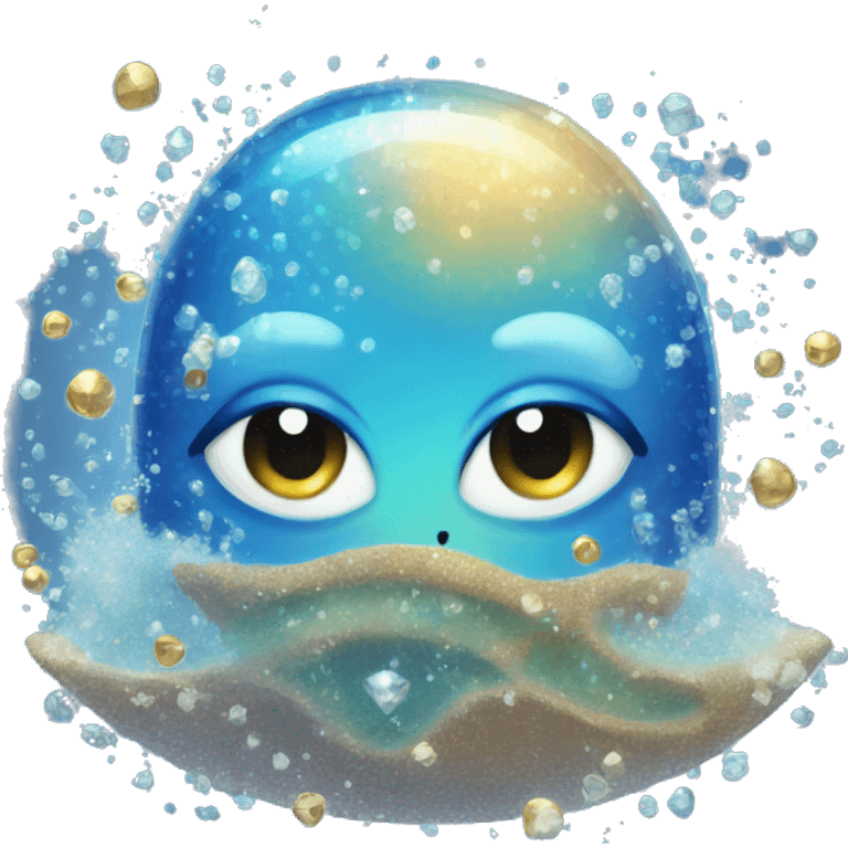 Sparkly ocean emoji