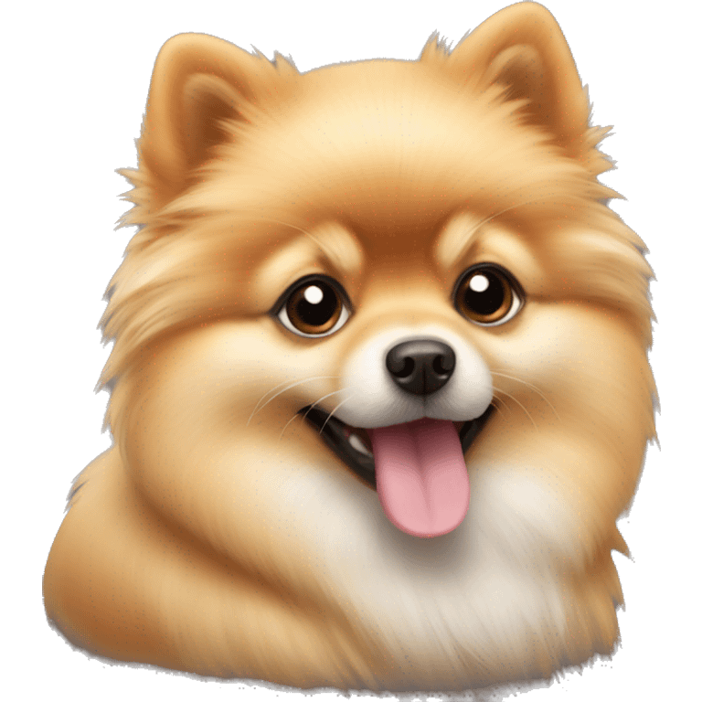 Pomeranian dog puppy  emoji