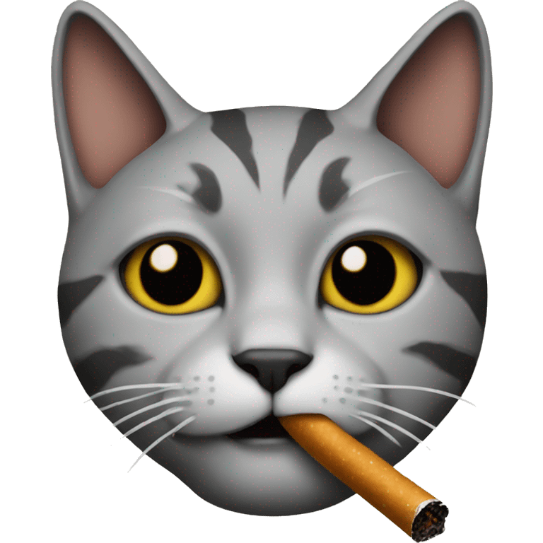 Cat smoking emoji