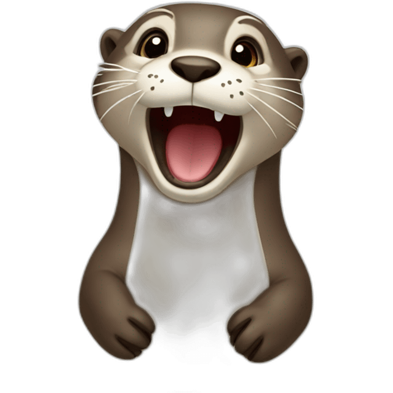 Otter singing emoji