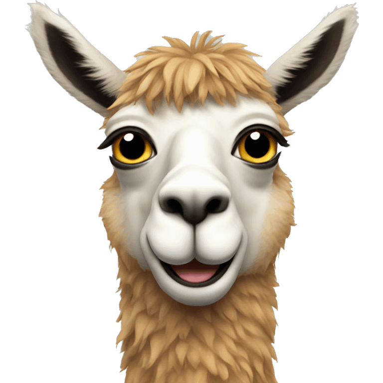 llama with cats emoji