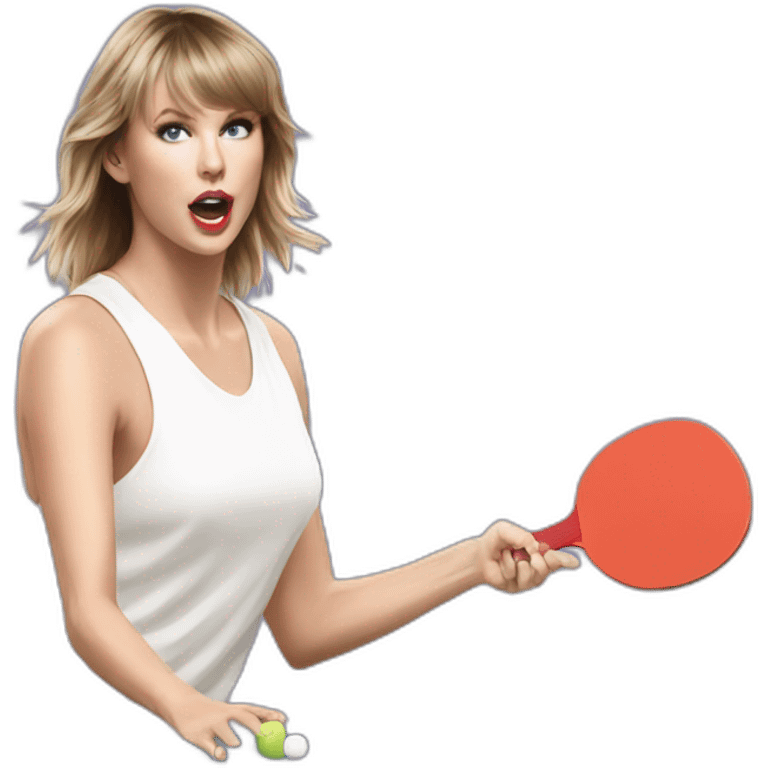 Taylorswift-playing-ping-pong emoji