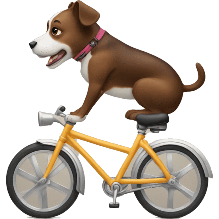 Dog on bike emoji