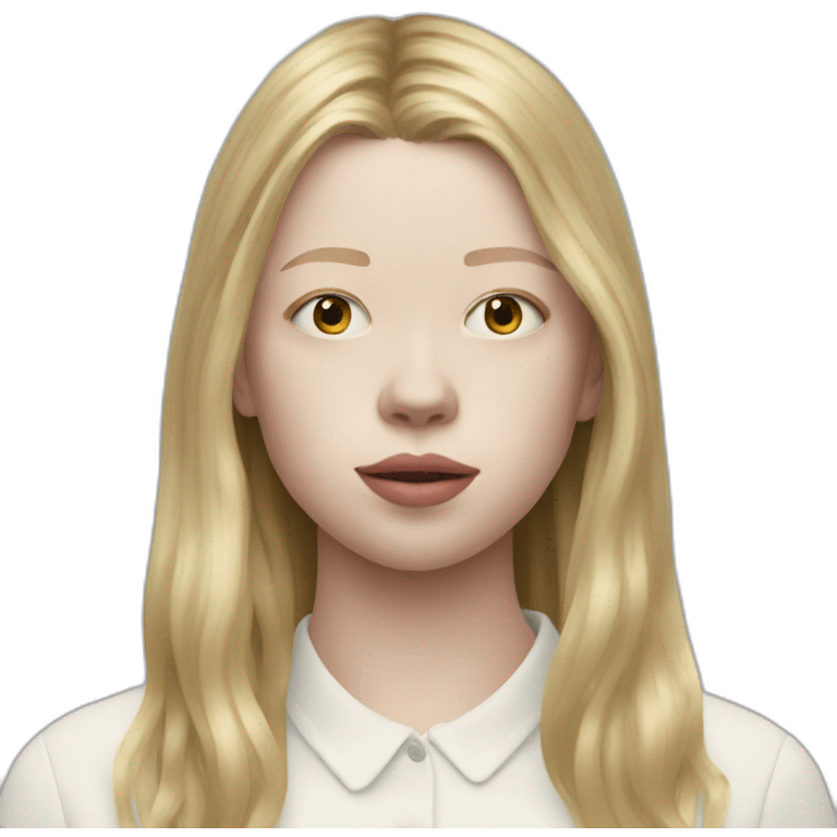 blonde Mia Goth emoji