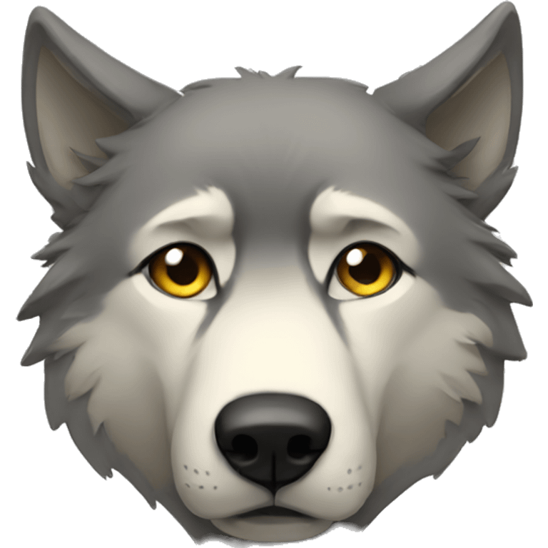 sad wolf emoji