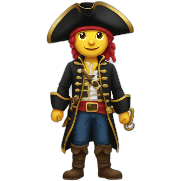 pirate with parelogram hat emoji