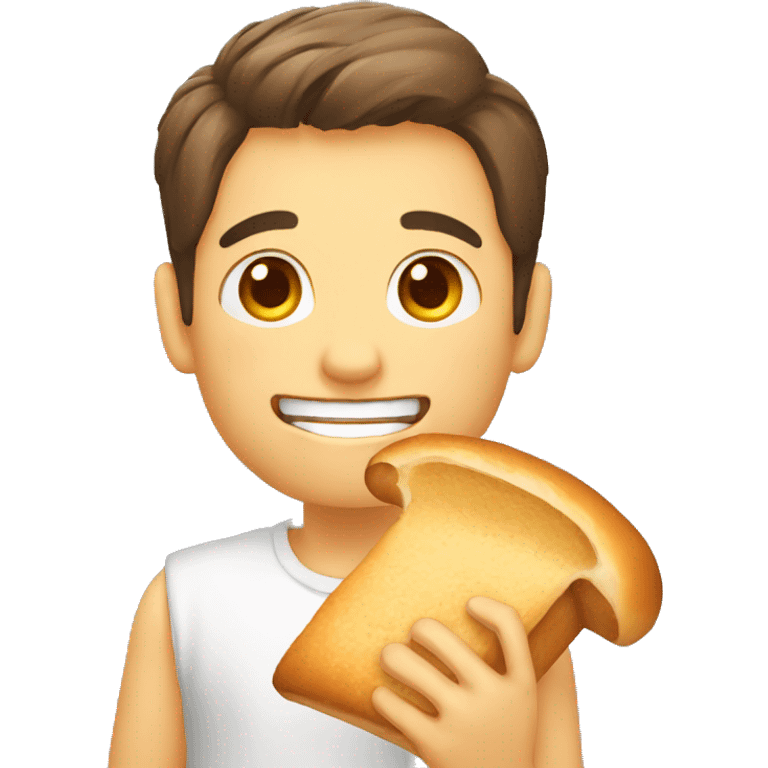 A 😀 Eating bread  emoji