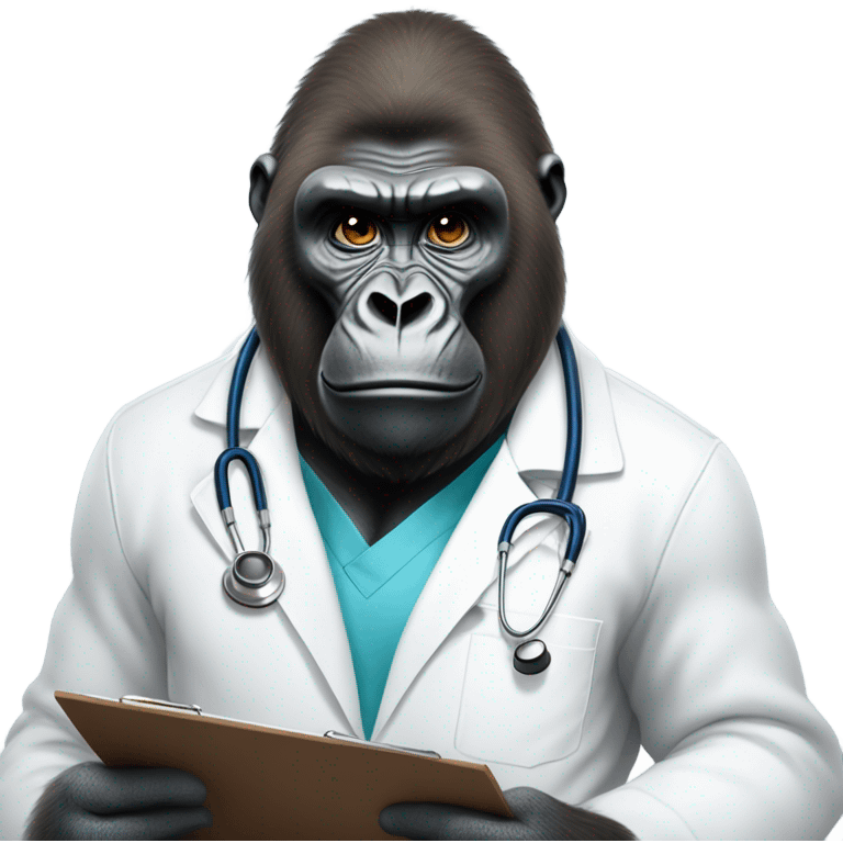 Doctor gorilla emoji