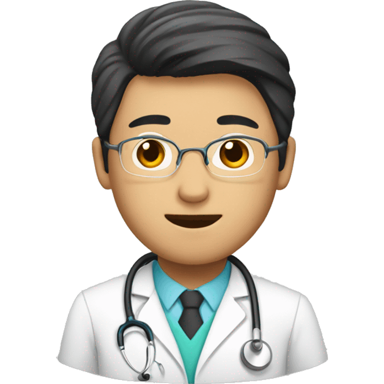 Asian male doctor emoji