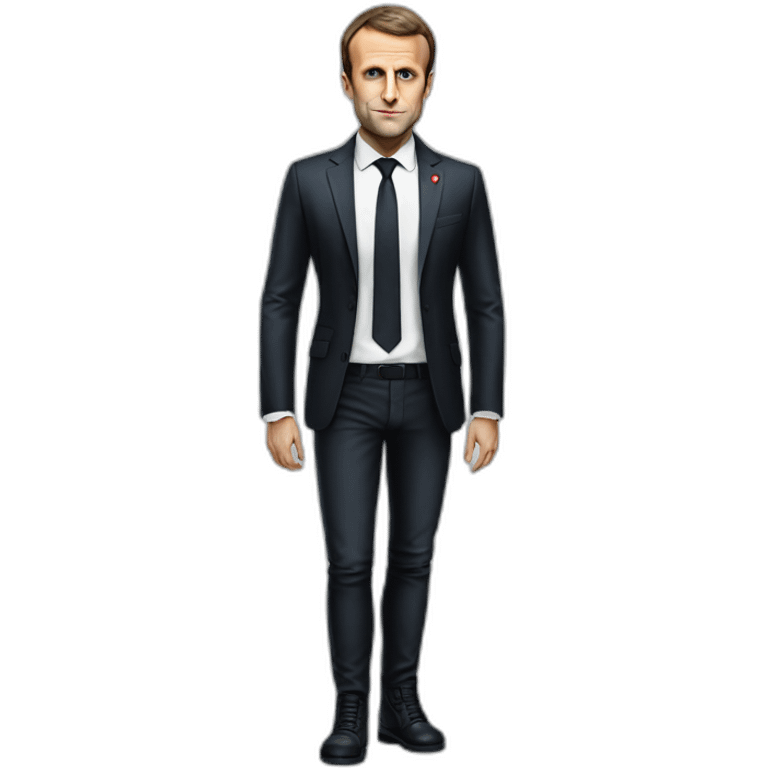 emmanuel macron cyberpunk full body emoji