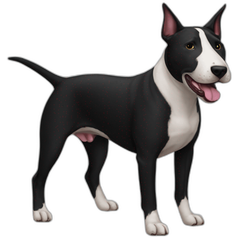 black bull terrier emoji