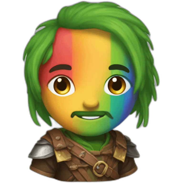 Dungeons and dragons rainbow pride  emoji