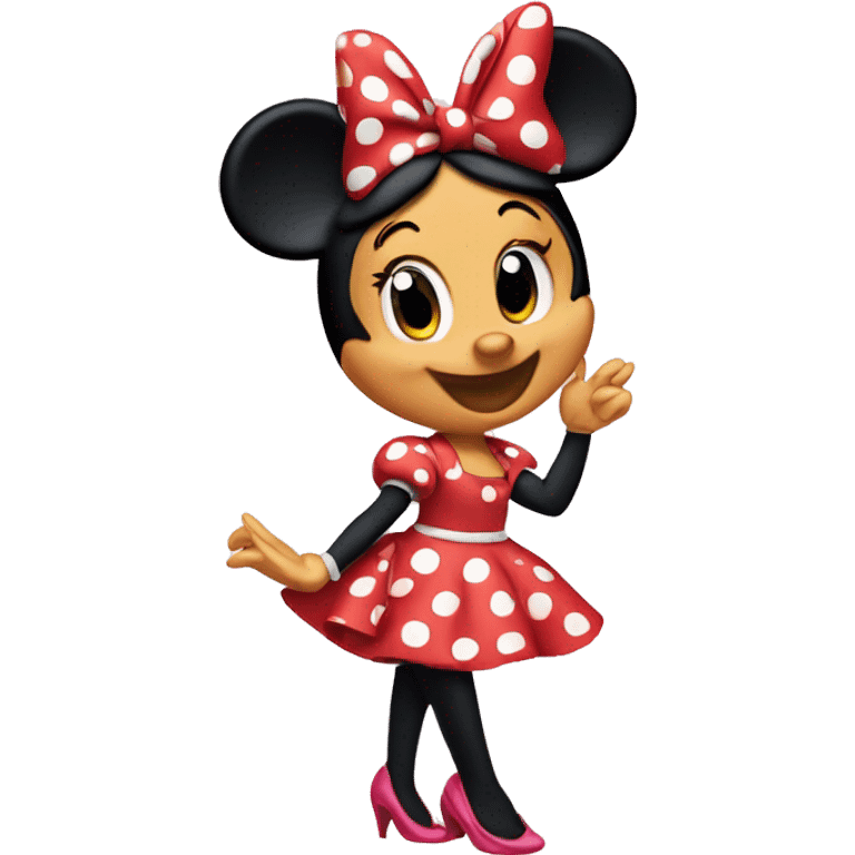 Minnie Mouse wity letter A emoji