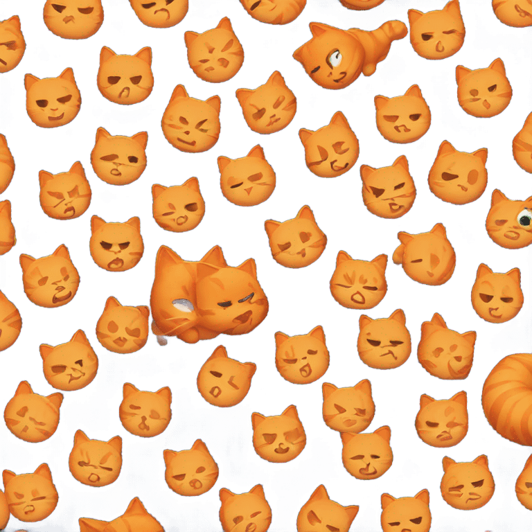 Orange cat who pees  emoji