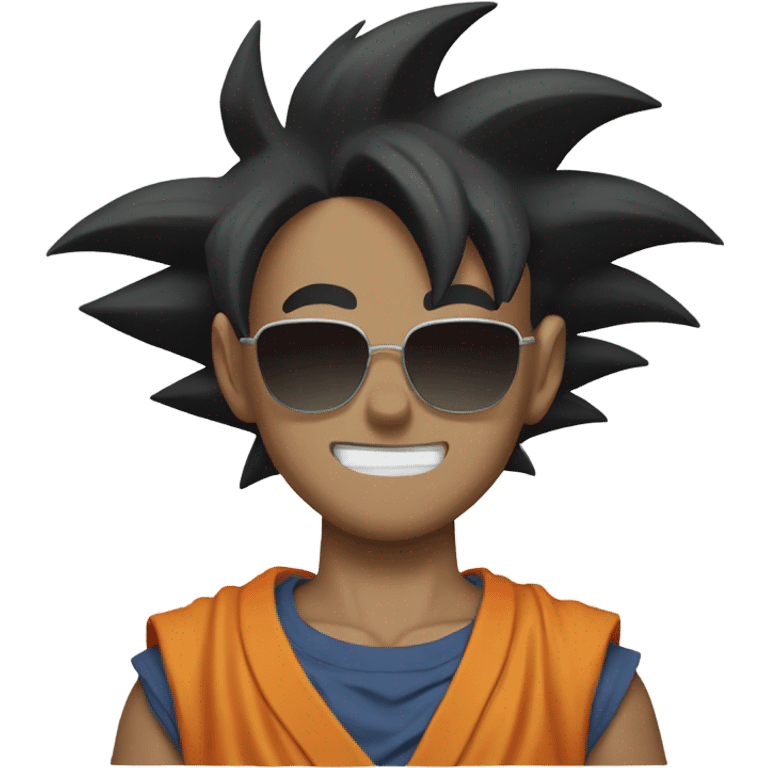 Goku with sunglasses emoji