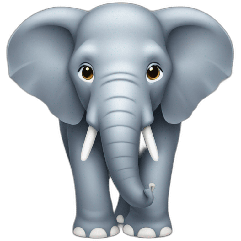 elephant with white stroke emoji