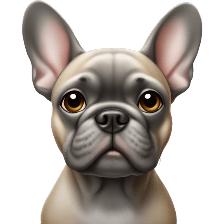 french bulldog grey and tan emoji