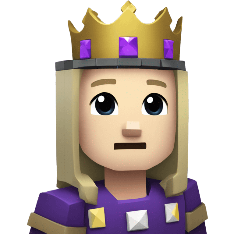 ethelmc minecraft server, E as logo with purple background and a crown emoji