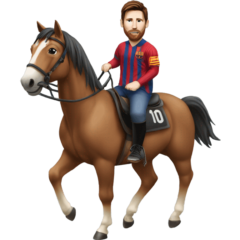 messi on horse emoji