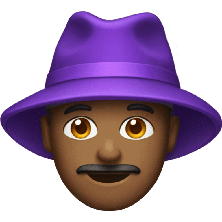 Purple hat emoji