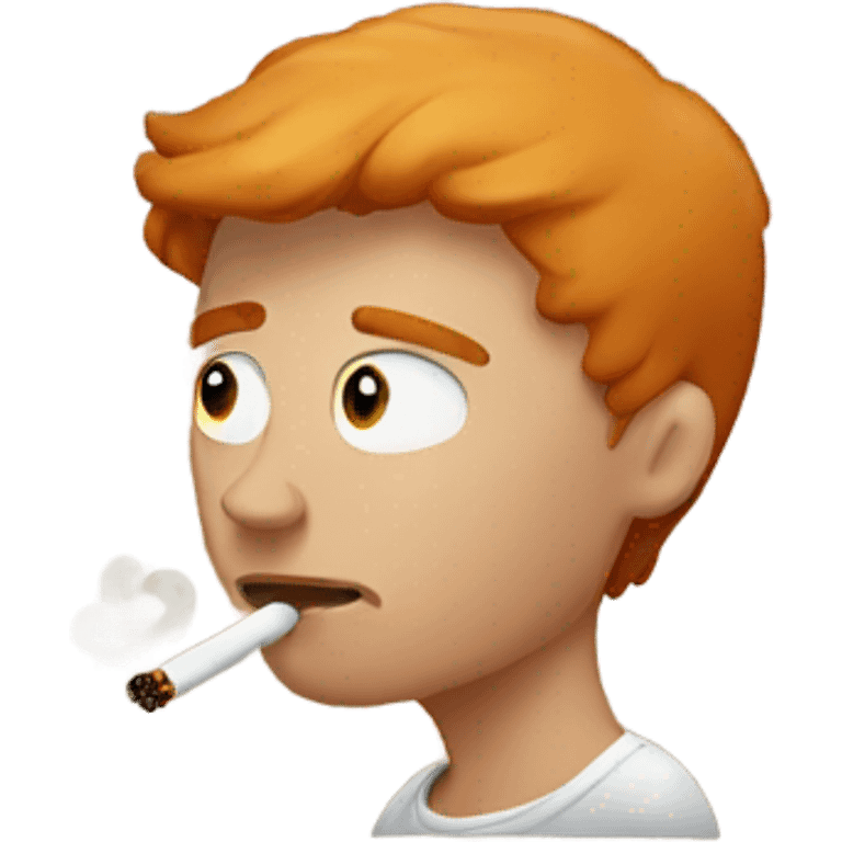 Ginger smoking emoji