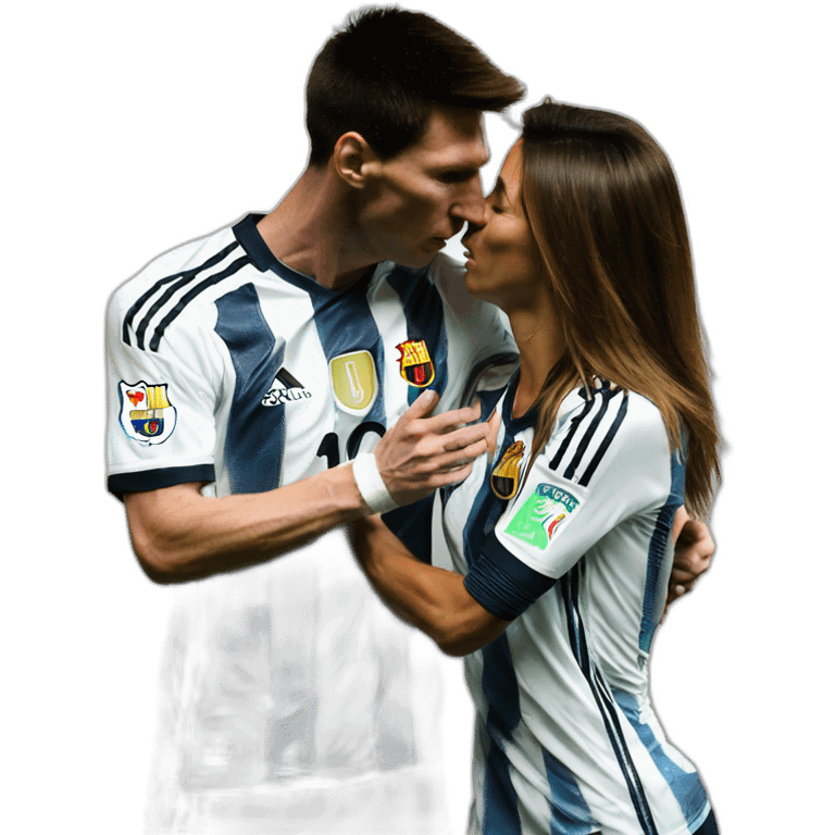 lionel messi kissing cristiano ronaldo no nsfw emoji