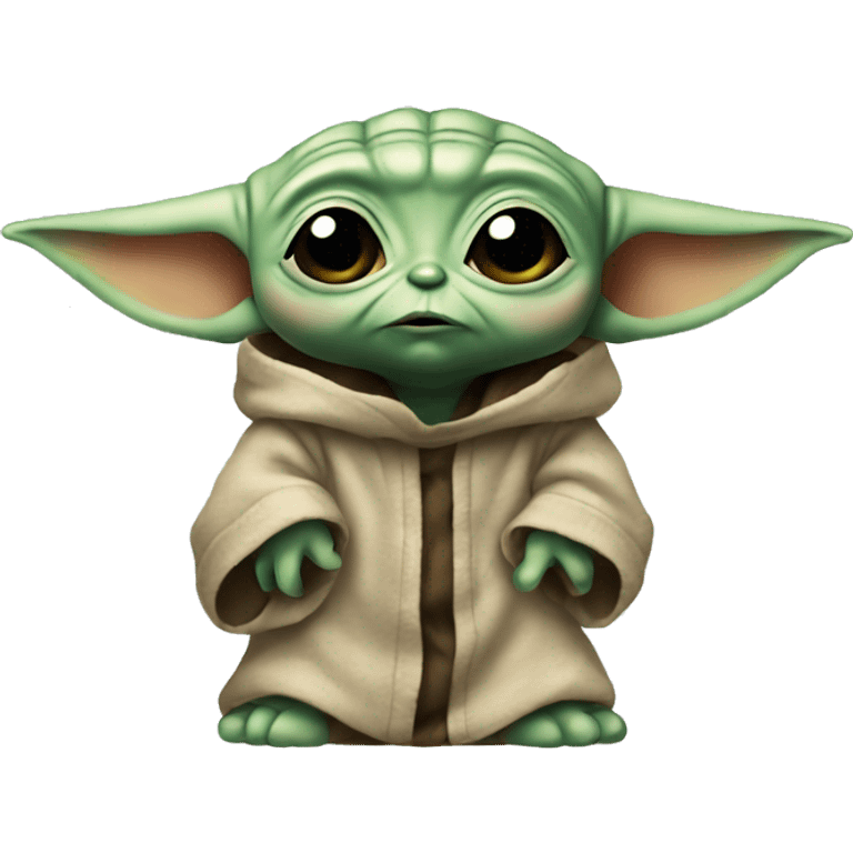 Baby Yoda unsure emoji