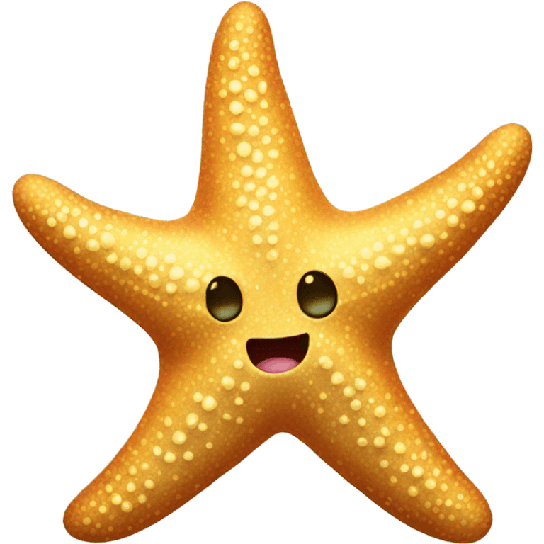 Starfish with gold tooth emoji