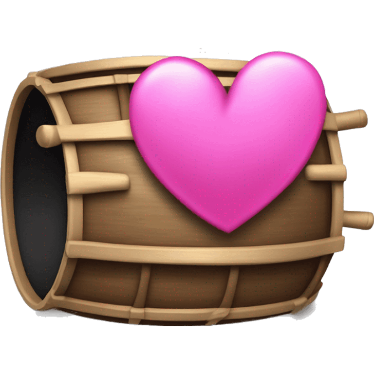 Ein hellrosanes herz mit einer süßen schleife drum herum die dunkel rosa ist emoji