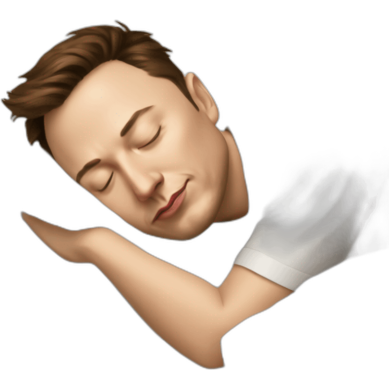 Elon Musk Sleeping emoji