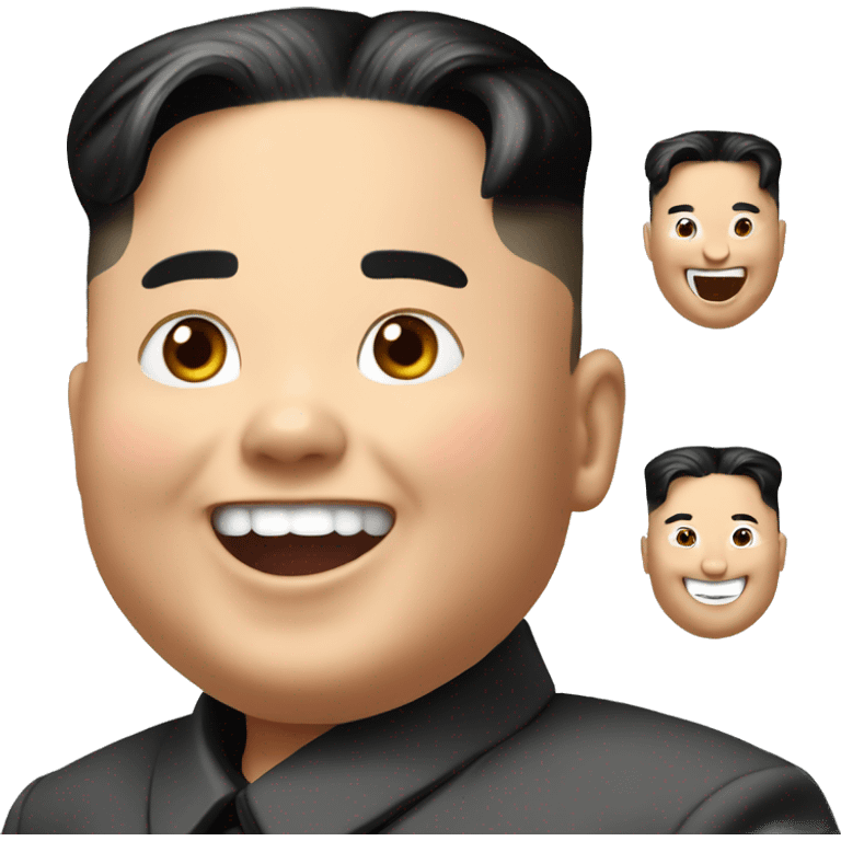 Kim jong un happy emoji