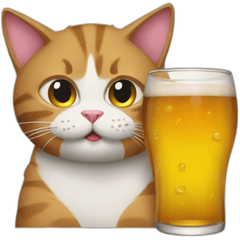 Drunk cat emoji