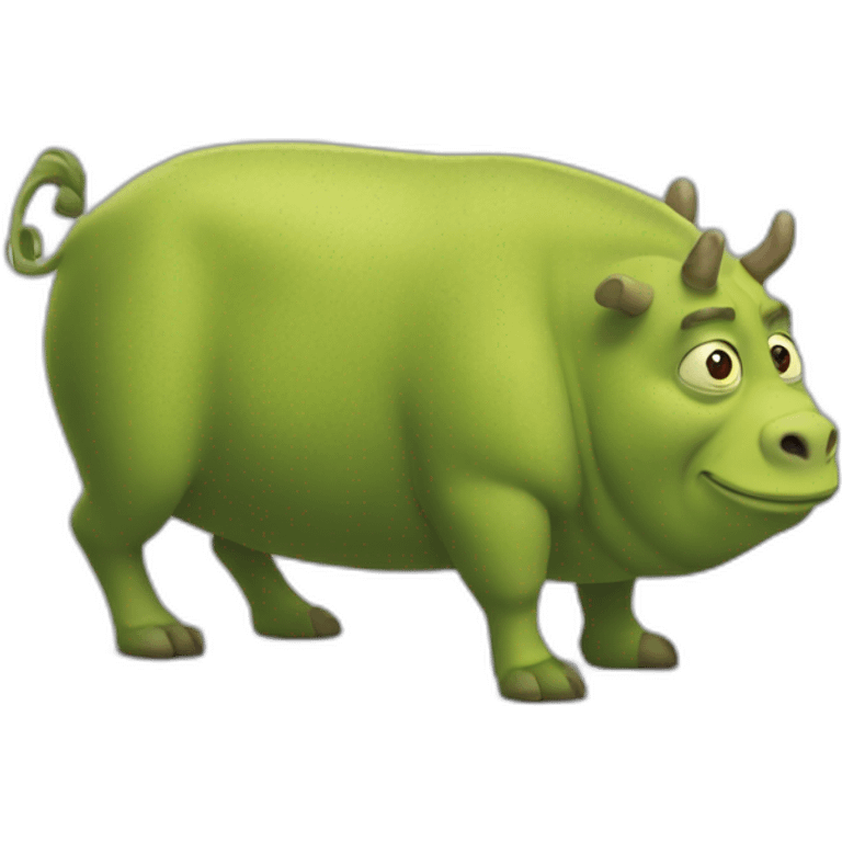 Shreck qui boie de la vodca emoji