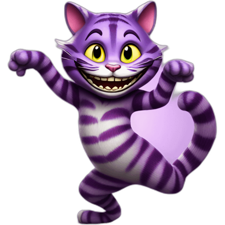 Cheshire cat DANCING emoji