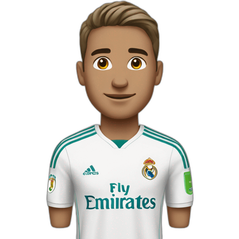 Jude Bellingham wearing Real Madrid jersey emoji