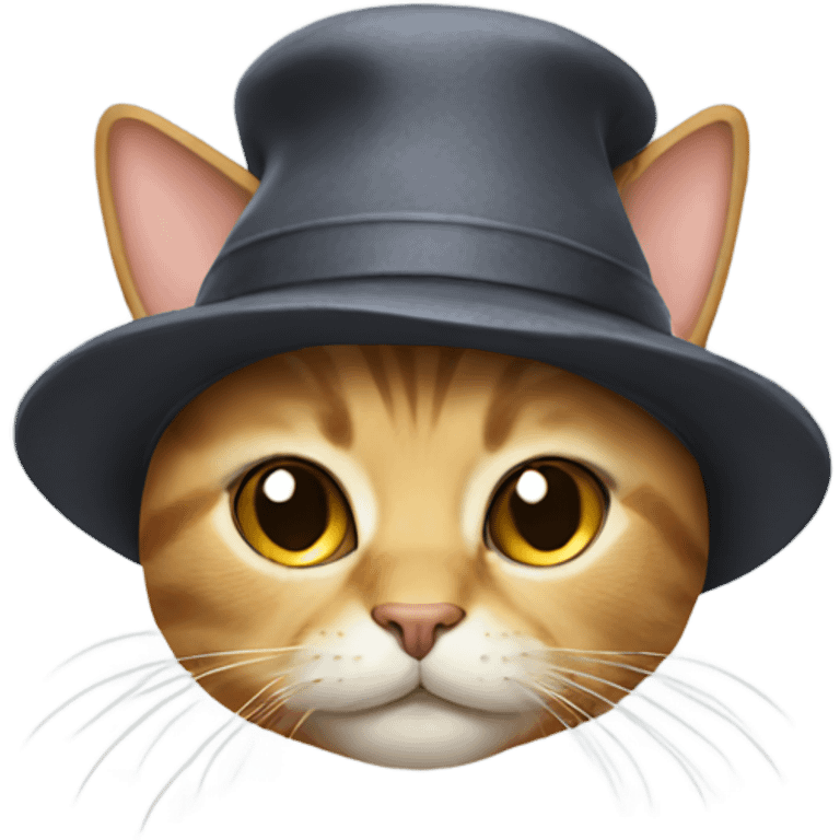 cat wearing a hat emoji