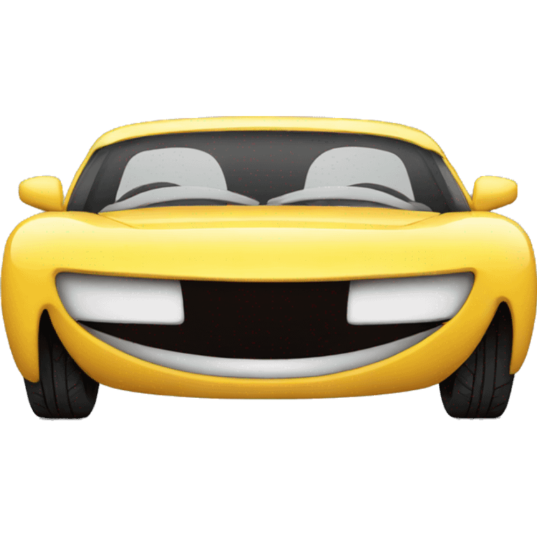 smiling car emoji