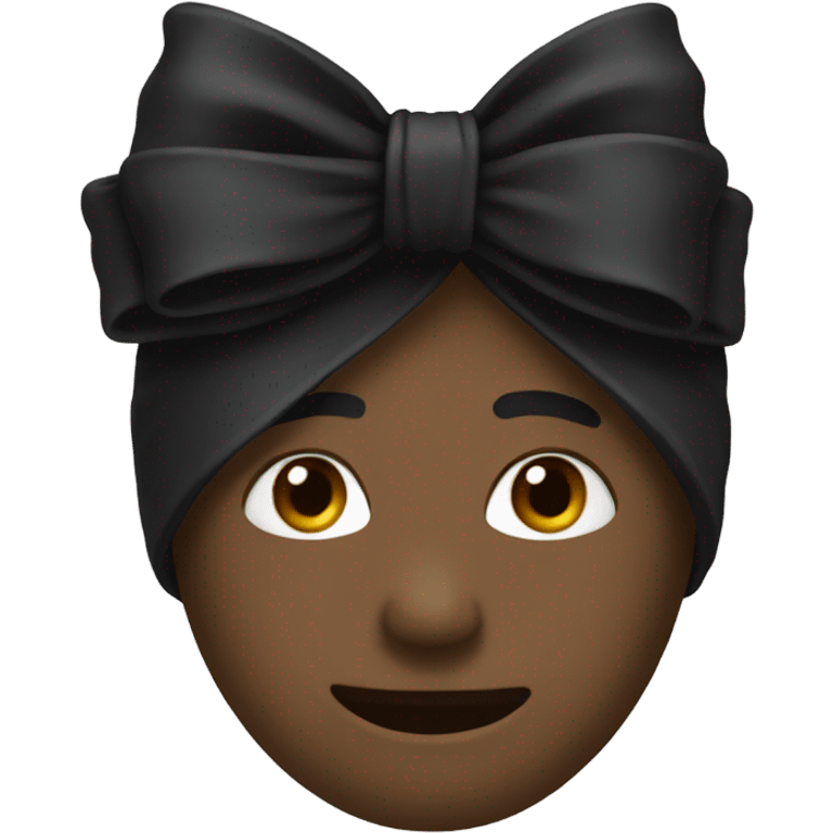 Black bow emoji