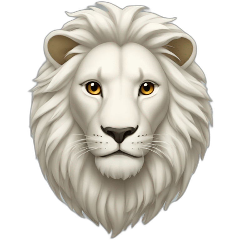 Lion blanc emoji