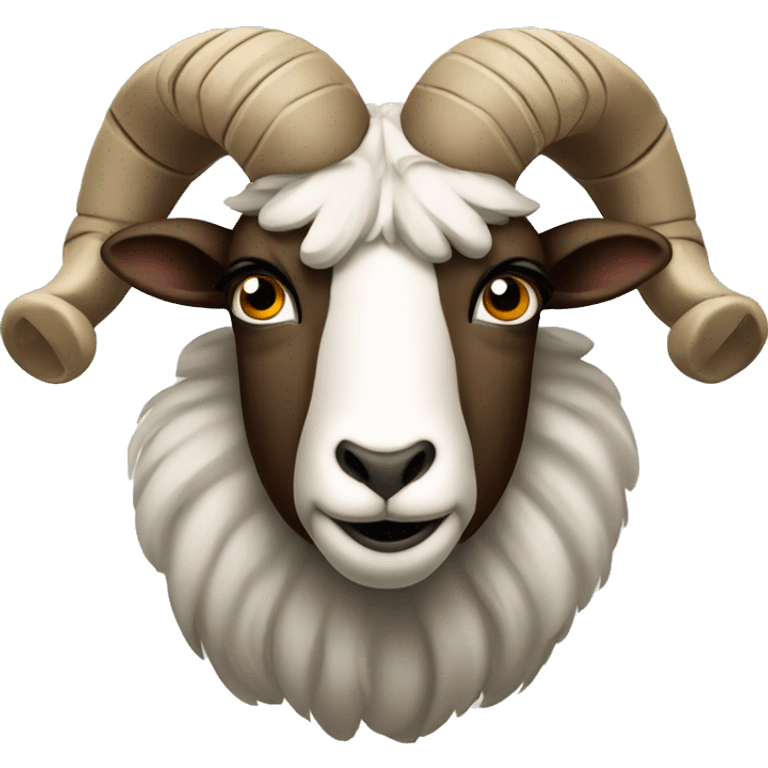 A pouting ram emoji